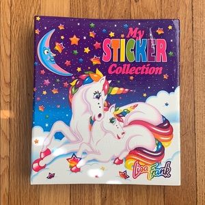 Vintage Lisa frank sticker album with stickers